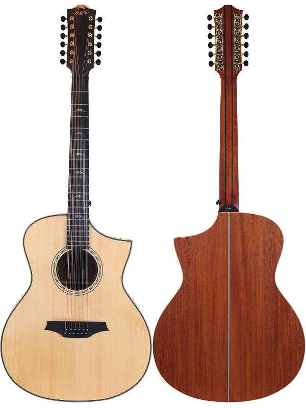 Bromo BAT4CE12 Tahoma Series Electric / Acoustic 12 String Guitar
