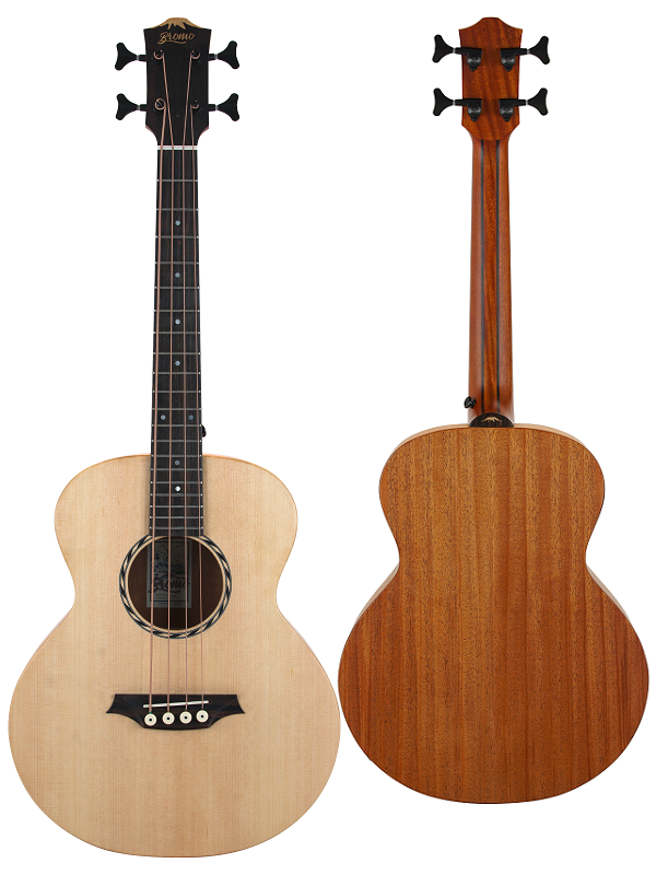 Bromo BAT8E Tahoma Series Mini Jumbo Electric/Acoustic Bass Guitar