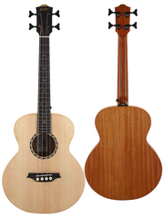 Bromo BAT8E Tahoma Series Mini Jumbo Electric/Acoustic Bass Guitar