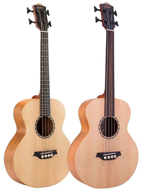 Bromo BAT8E Tahoma Series Mini Jumbo Electric/Acoustic Bass Guitar