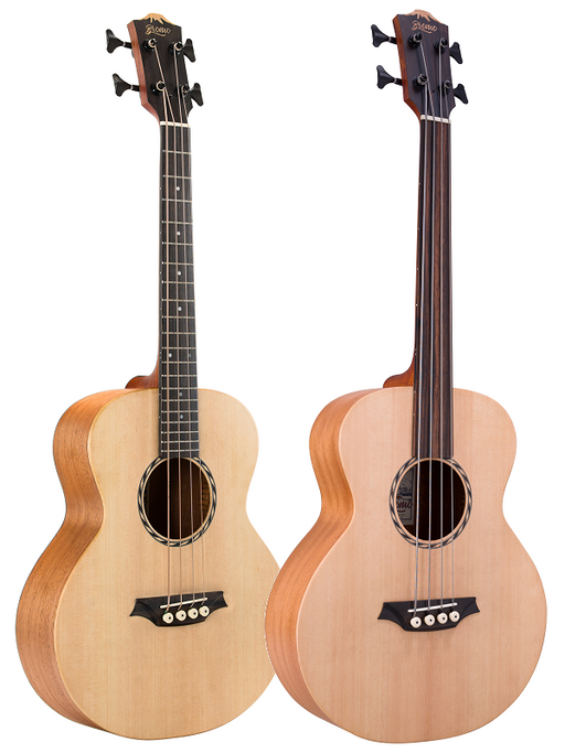 Bromo BAT8E Tahoma Series Mini Jumbo Electric/Acoustic Bass Guitar