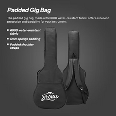 Bromo BAT8ME Tahoma Series Mini Jumbo Electric/Acoustic Guitar with Bag