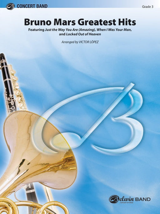 Bruno Mars Greatest Hits Arr. Victor López Concert Band Chart Grade 3