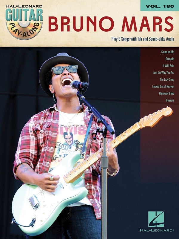 Bruno Mars, Guitar Play Along V180 Bk/Ola
