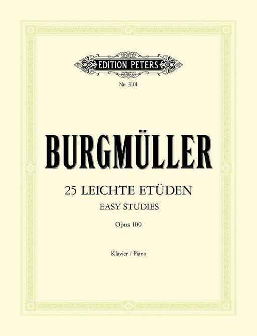 Burgmuller - 25 Easy & Progressive Studies Op. 100, Piano