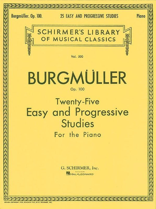 Burgmuller - 25 Easy and Progressive Studies for the Piano Op. 100-Piano & Keyboard-G. Schirmer Inc.-Engadine Music