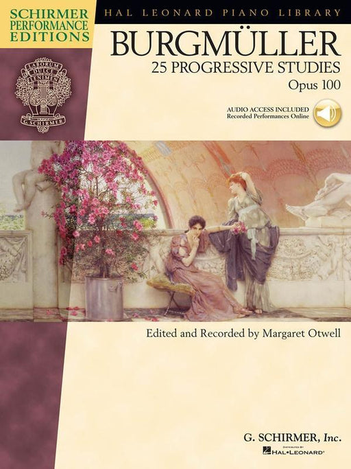 Burgmuller - 25 Progressive Studies Op. 100, Piano Book & Online Audio-Piano & Keyboard-G. Schirmer Inc.-Engadine Music