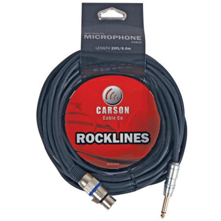 CARSON ROM20H ROCKLINES 20' MICROPHONE CABLE