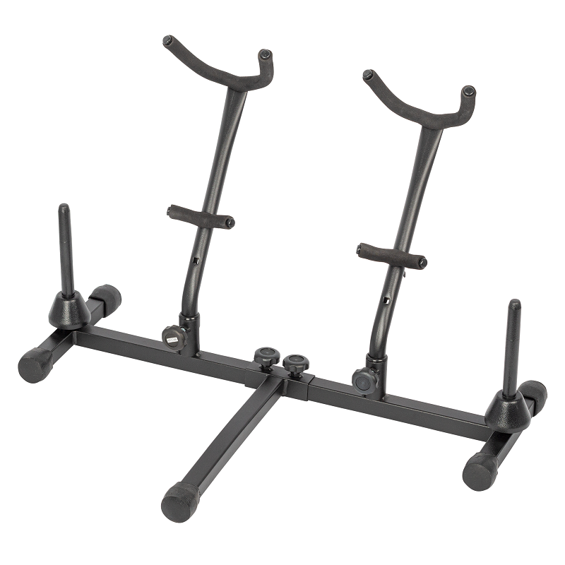 CPK Dual Alto | Tenor Saxophone Stand with Flute | Clarinet Pegs