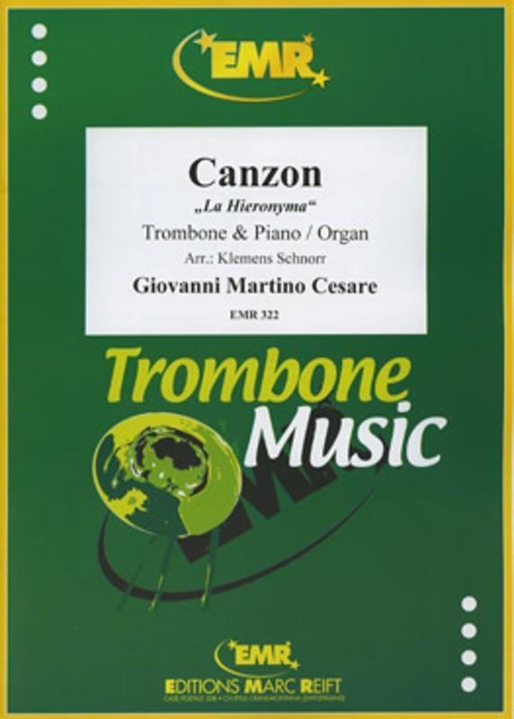 Canzon La Hieronyma, Trombone & Piano-Brass-Editions Marc Reift-Engadine Music