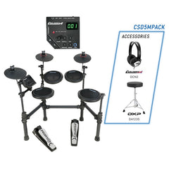 Carlsbro CSD5M 5 Piece Electronic Drum Kit with Mesh Heads - Various