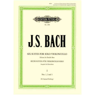 Cello Suites Nos. 1-3 arranged for Double Bass BWV 1007-9-Strings-Edition Peters-Engadine Music