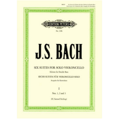 Cello Suites Nos. 1-3 arranged for Double Bass BWV 1007-9-Strings-Edition Peters-Engadine Music