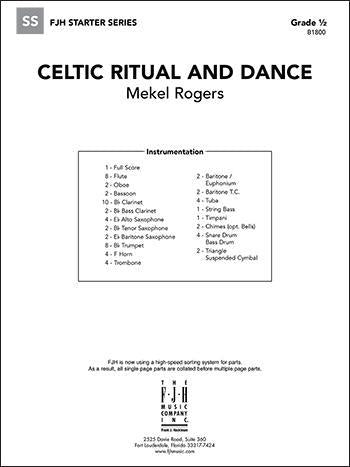 Celtic Ritual and Dance, Mekel Rogers, Concert Band Grade 0.5