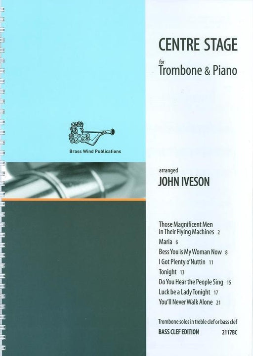 Centre Stage for Trombone and Piano-Brass-Brass Wind Publications-Engadine Music