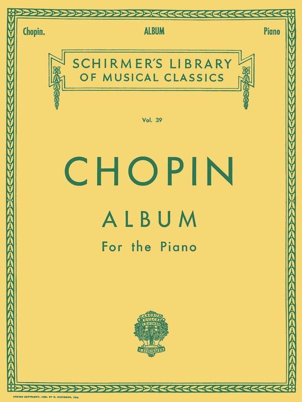 Chopin Album, Piano-Piano & Keyboard-G. Schirmer, Inc.-Engadine Music