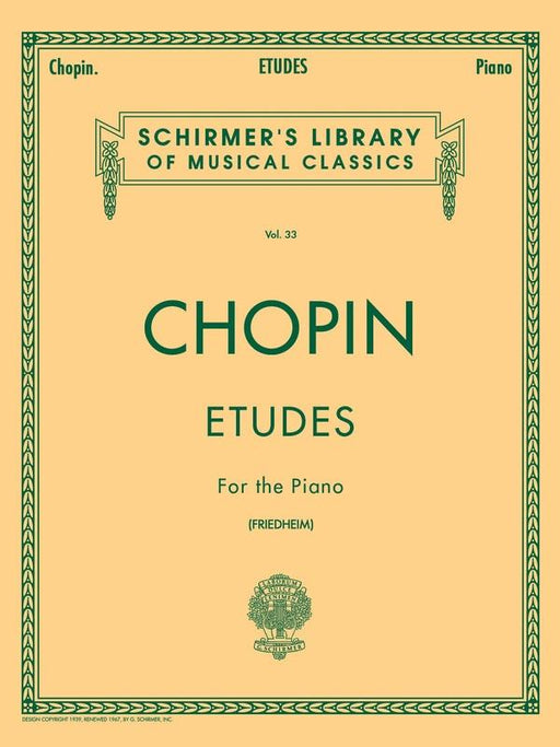 Chopin Etudes, Piano-Piano & Keyboard-G. Schirmer Inc.-Engadine Music
