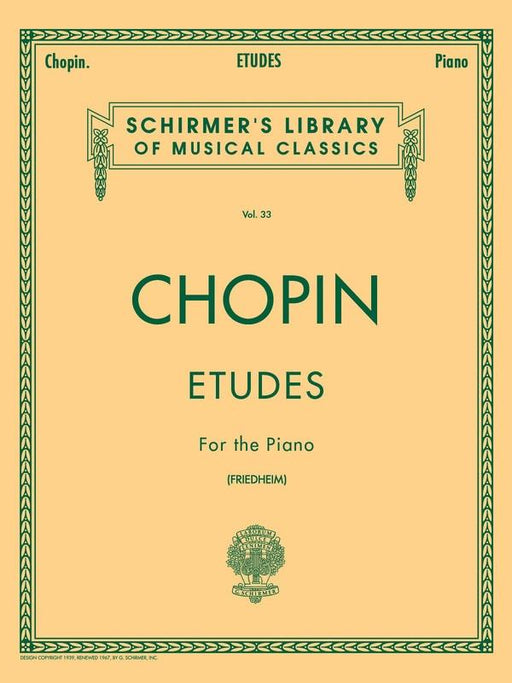 Chopin Etudes, Piano-Piano & Keyboard-G. Schirmer Inc.-Engadine Music