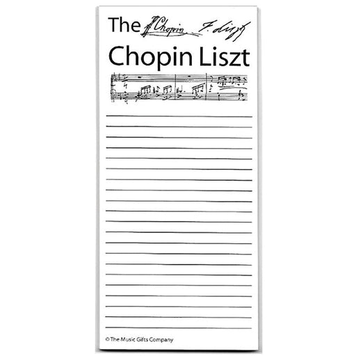 Chopin Liszt Note Pad