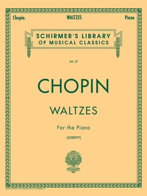 Chopin Waltzes, Piano-Piano & Keyboard-G. Schirmer Inc.-Engadine Music
