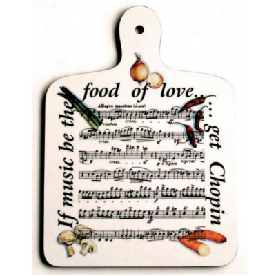Chopping Board If Music be the Food-Homeware-Engadine Music-Engadine Music