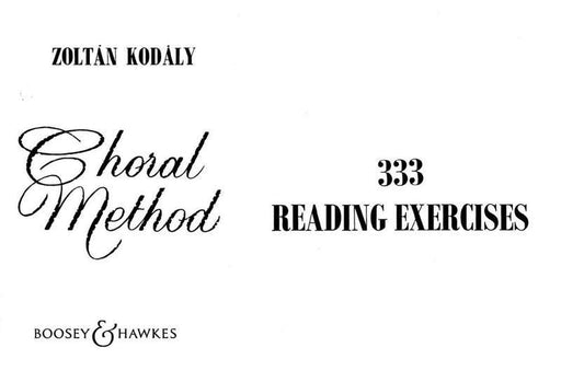 Choral Method Vol. 2 - 333 Reading Exercises-Classroom-Boosey & Hawkes-Engadine Music