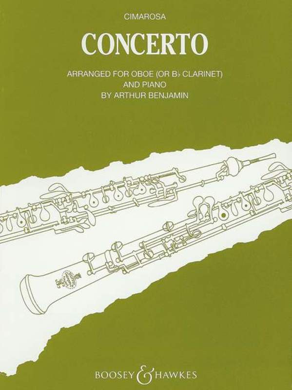 Cimarosa - Concerto for Oboe and Strings-Woodwind-Boosey & Hawkes-Engadine Music