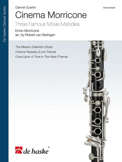 Cinema Morricone, Arr. Robert van Beringen Clarinet Quartet-Clarinet Quartet-De Haske Publications-Engadine Music
