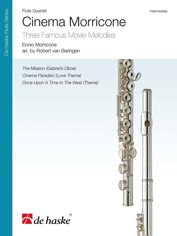 Cinema Morricone, Arr. Robert van Beringen Flute Quartet-Flute Quartet-De Haske Publications-Engadine Music