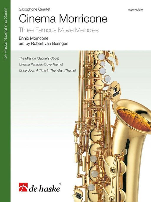 Cinema Morricone, Arr. Robert van Beringen Saxophone Quartet-Saxophone Quartet-De Haske Publications-Engadine Music