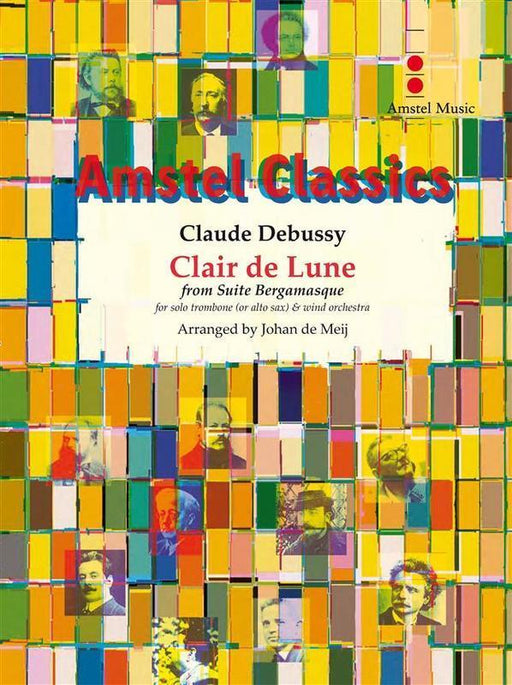 Clair de Lune from Suite Bergamasque, Debussy Arr. Johan de Meij Concert Band Chart Grade 3-Concert Band Chart-Amstel Music-Engadine Music