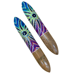 Clap Sticks Rounded Dot Art - Various