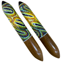 Clap Sticks Rounded Dot Art - Various