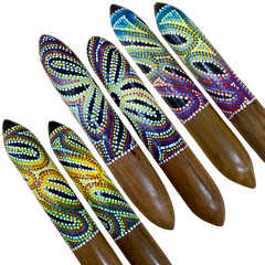 Clap Sticks Rounded Dot Art - Various