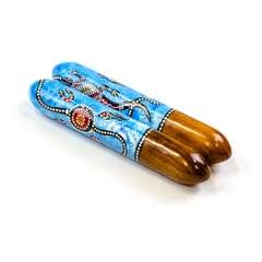 Clap Sticks Rounded Traditional Artwork