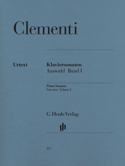 Clementi - Selected Piano Sonatas, Volume 1 (1768-1785)-Piano & Keyboard-G. Henle Verlag-Engadine Music