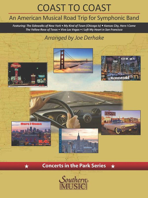 Coast to Coast: An American Musical Road Trip, Arr. Joe Derhake Concert Band Grade 3.5-Concert Band-Southern Music Company-Engadine Music