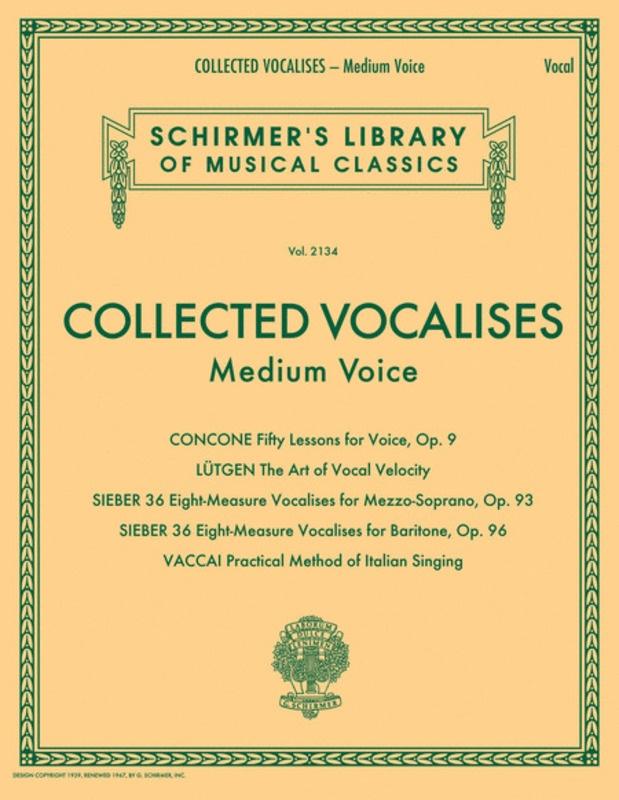 Collected Vocalises, Medium Voice-Vocal-G. Schirmer, Inc.-Engadine Music