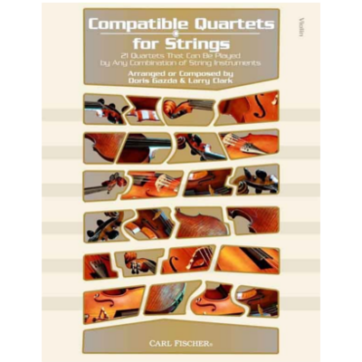 Compatible Quartets for Strings - Violin-String Quartet-Carl Fischer-Engadine Music