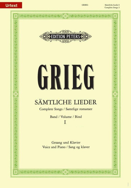 Complete Songs Volume 1, Edvard Grieg