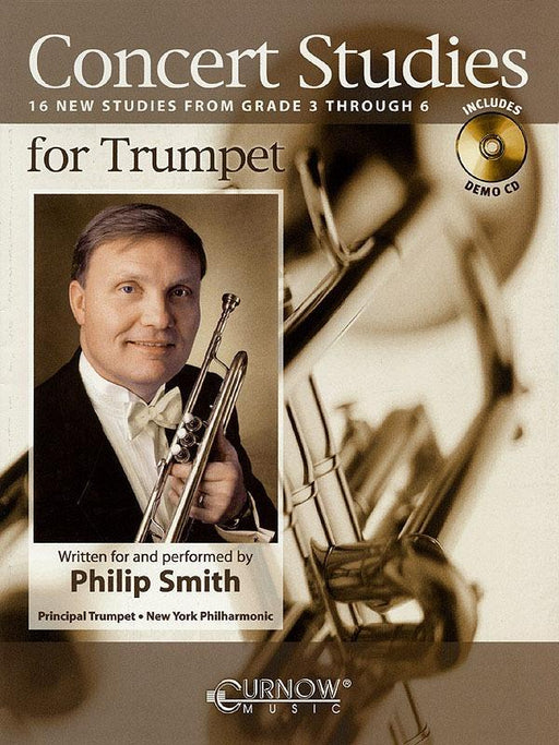 Concert Studies for Trumpet, Book & CD-Brass-Curnow Music-Engadine Music