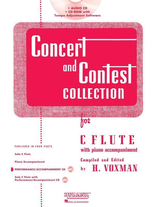 Concert and Contest Collection for Flute - Piano Accompaniment-Woodwind-Rubank Publications-Engadine Music