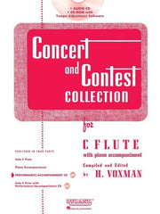 Concert and Contest Collection for Flute - Piano Accompaniment-Woodwind-Rubank Publications-Engadine Music