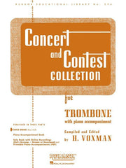 Concert and Contest Collection for Trombone Piano Accompaniment-Brass-Rubank Publications-Engadine Music