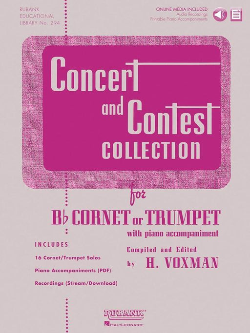 Concert and Contest Collection for Trumpet Bk/CD-Brass-Rubank Publications-Engadine Music