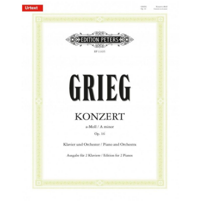 Concerto A minor Op. 16 - Piano-Piano & Keyboard-Edition Peters-Engadine Music