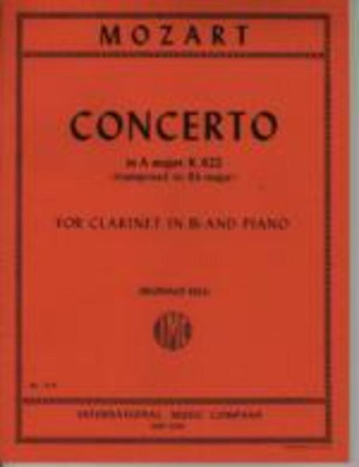 Concerto in A major K.622 (transposed to Bb major), Clarinet & Piano