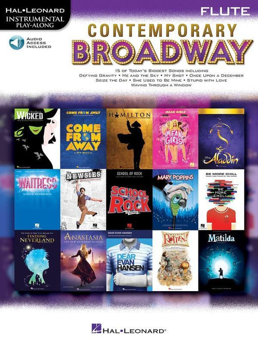 Contemporary Broadway for Flute - Book & Online Audio-Woodwind-Hal Leonard-Engadine Music