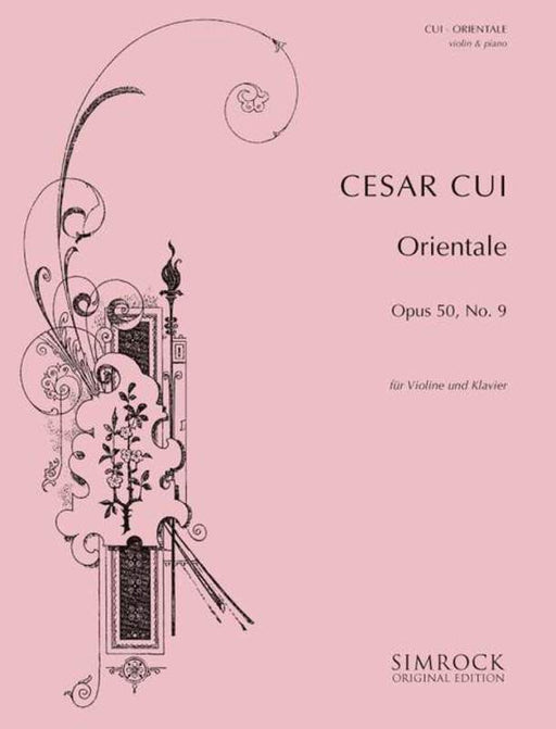 Cui Orientale, Op. 50 No. 9, Violin & Piano-Strings-Simrock-Engadine Music