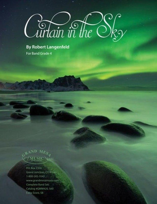 Curtain in the Sky, Robert Langenfeld Concert Band Grade 4-Concert Band Chart-Grand Mesa Music-Engadine Music